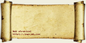 Hana Srdanović vizit kartica